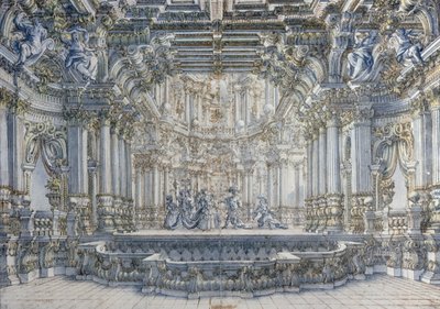 Theaterbühnenbild von Giuseppe Bibiena